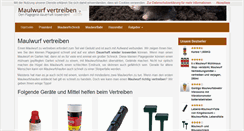 Desktop Screenshot of maulwurfvertreiben.net